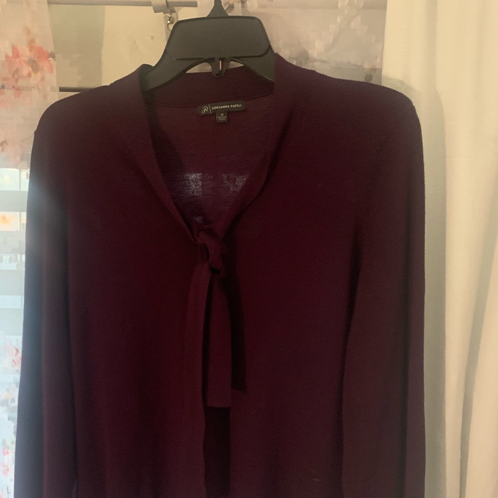 Long Sleeve Blouse Purple Size M